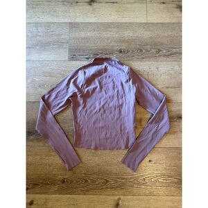 Nike Womens Cropped Long Sleeve Baselayer Workout Long Sleeve Size Medium Drifit